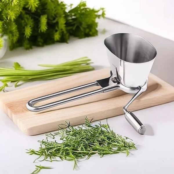 1pc Stainless Steel Coriander Chopper Herb Mincer Grinder For Parsley Vegetable Grater Cooking Manual Vanilla Kitchen Tools 241219