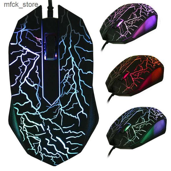 USB Wired Gaming 2400 DPI LED Backlit Professional Gamer Mice Ergonomic Computer Mouse for PC Laptop Macbook J241220
