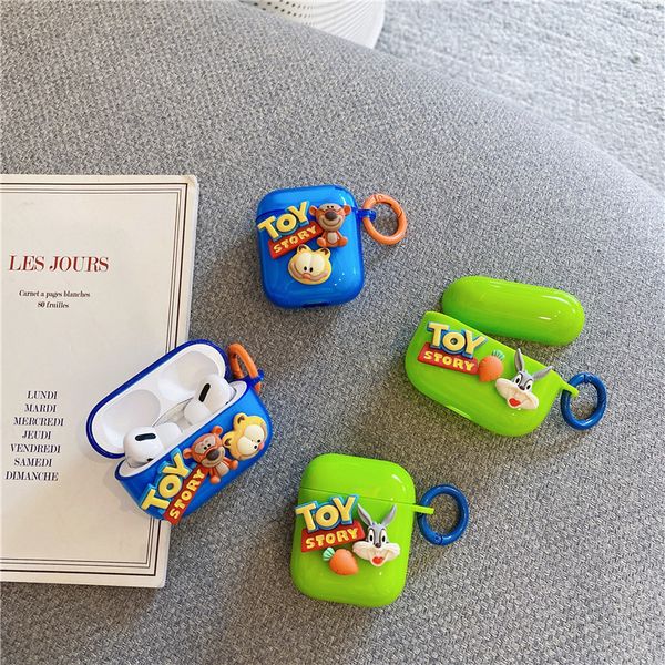 ddmygifts Cartoon 3D Cat Protective Suitable for Pro Earphone Cover 1-2 Anti Drop Silicone Cute Soft Shell A