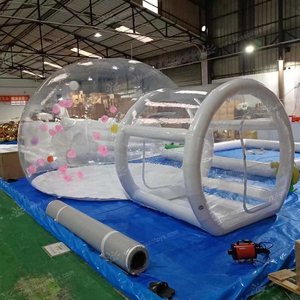 Inflatable Air Dome Tent Party Hire Inflatable Transparent Bubble Tent With Balloons For Outdoor Show