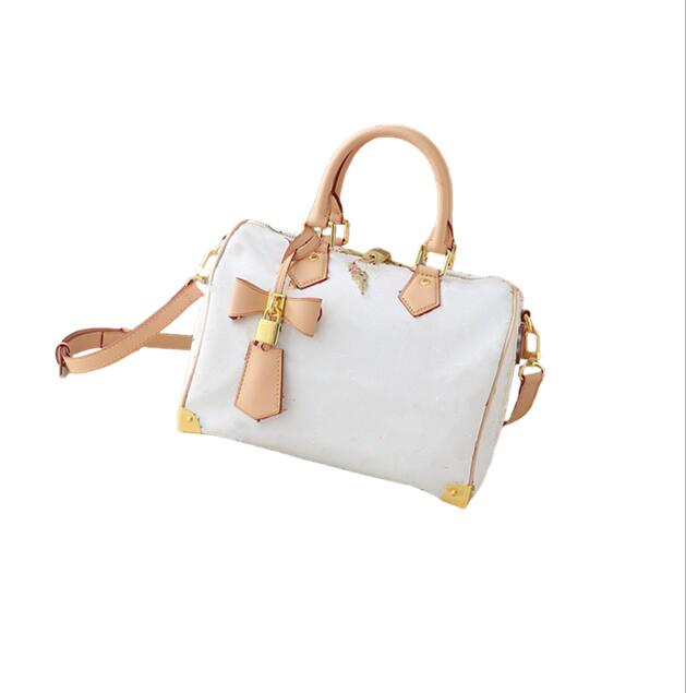 25 30 Designer Women&#039;s Shoulder Bag High Quality Murakami Leather Handbag Fashion Luxury Colorful Chain Decoration Women&#039;s Boston Bag Zipp