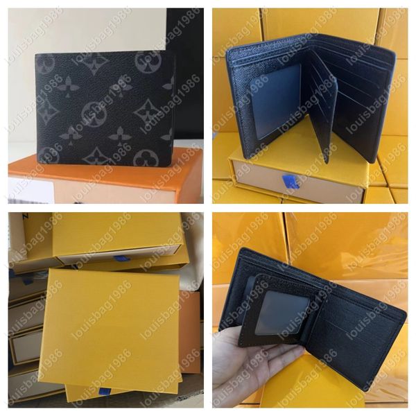 Top Luxury Genuine Leather Wallets Fashion Designer Wallets Retro Handbag For Men Classic Card Holders Coin Purse Famous Clutch Wallet With