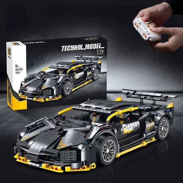 Blocks Technical Racing Sport Car Model Building Blocks technic adults 1 14 DIY Supercar Brick Puzzle Toys Kid Adult Gift1229+granule Y24091