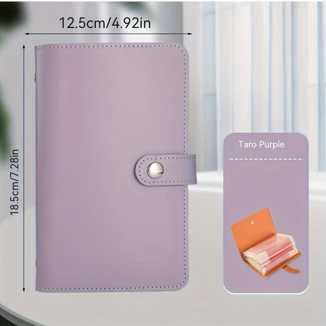 TEMU 1-1pc Cash Storage Notebook For 100 Banknotes, With Banknote And Stamp Photos, 1a6 Large Storage Space