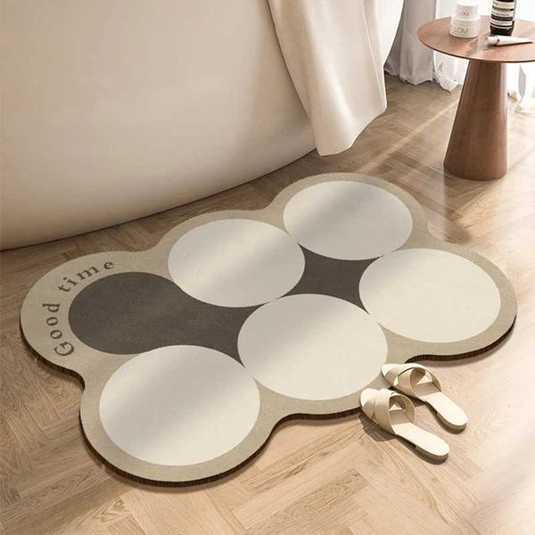 Diatoeous Earth Bath Mat Bathro Super Absorbent Bathro Rugs Anti Slip Quick Dry Shower Toilet Pad Doormat Washable Z250211