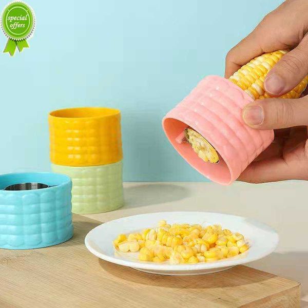Atualize novo 1pc Peeg Artifact Househer Thresher Grain Stainless Aço Peeler Manual Corn Planer Kitchen Gadgets