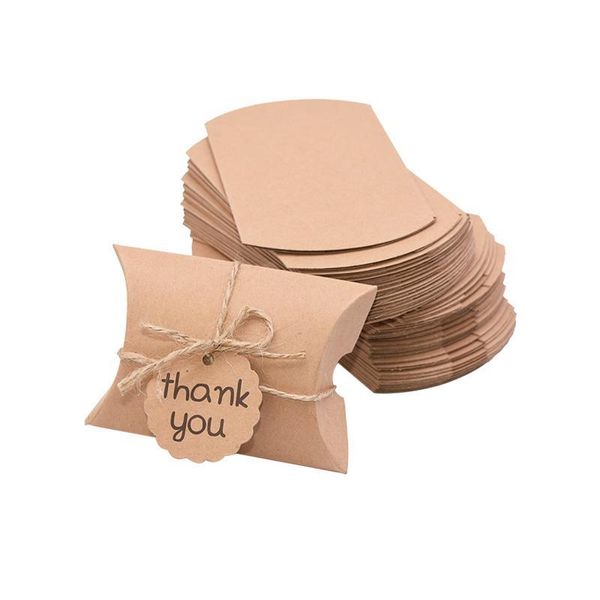 Gift Wrap Paper Box 9 X 6Cm Gift Wrap Candy Boxes For Wedding Birthday Party Favors Wrap Christmas Biscuits Packaging Bag Drop Deliv Dh5Lc