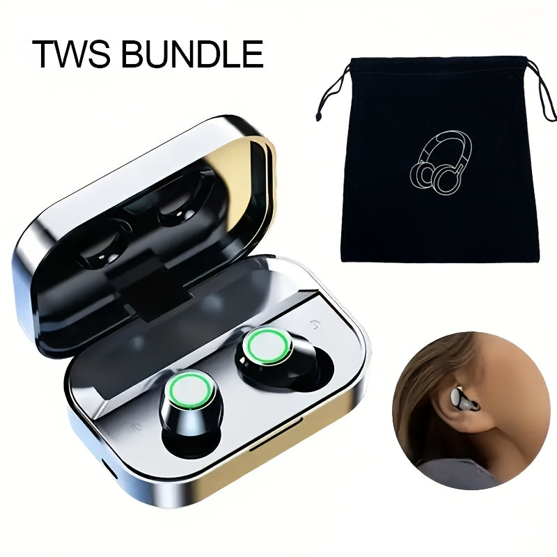 TEMU 2024 Ai Wireless Driver Wireless In-ear Translation Earbuds Translate 144 Languages, Usb Type-c Charging Real-time Translation Headphones,