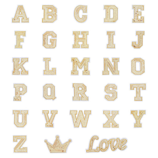 Toppe termoadesive-cucibili con paillettes ricamate