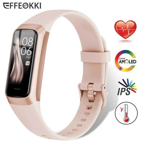 Amoled Smart Watch 2024 Smartwatch Band Women Heart Rate Blood Wartch Waterproof Connected Smart Bracelet Sport Fitness Tracker Y240817
