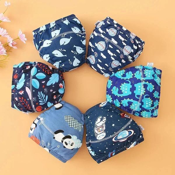 2PCS Baby Waterproof Diapers Pee Shorts Underwears Reusable Soft Ecological Cotton Toddler Potty Training Pants For Boys Girls 250114