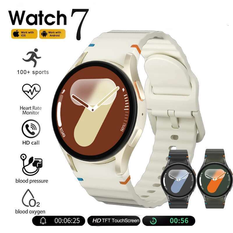 Galaxy Watch 7 Smart Clock 42mm Amoled HD screen GPS Bluetooth Sports called Fiess Tracker Heart Rhythm Smartwatch