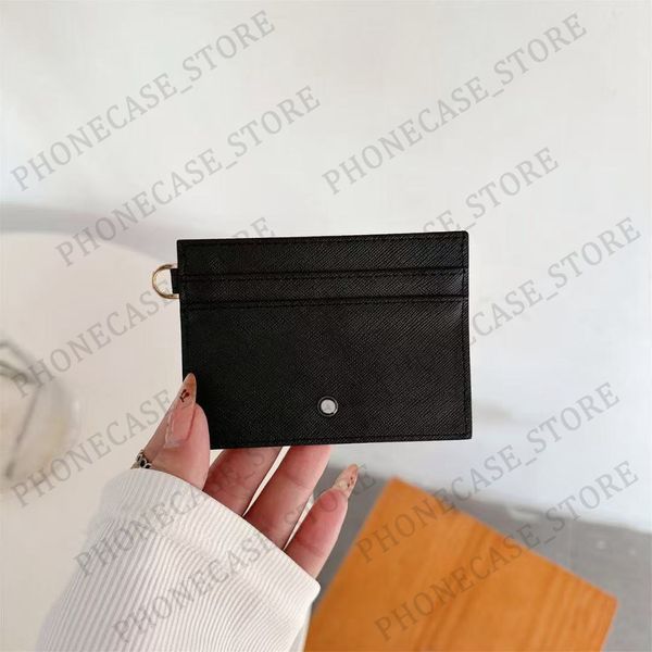 Beautiful Designer Leather Credit Bus Card Slot Holder Case Luxury Brand Designer Hi Quality Purse Mini Wallet Bus Bank Work Card Holder Cas