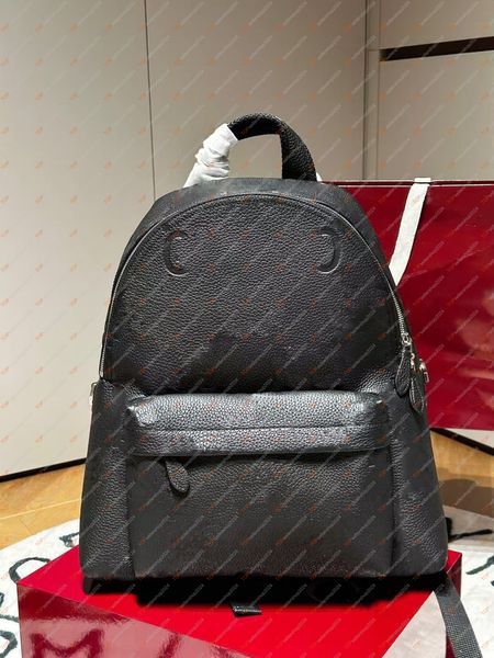 10A TOP Quality Men&#039;s Backpack MM Leather Double Letter Embossed Early Spring Men&#039;s Fashion Large Capacity Notebook Bag Men&#039;s