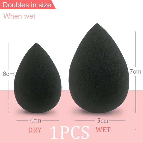 Black Makeup Applicator Super Soft Sponge Powder Blender Smooth Foundation Contour Blending Puff 240620