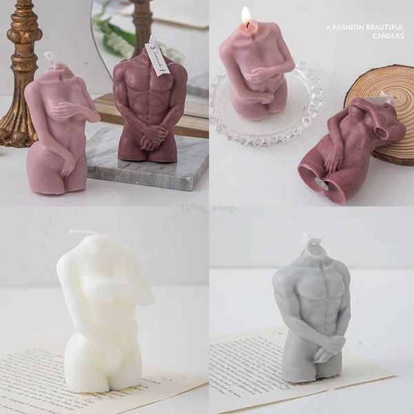 1PC Aromatherapy Scented Candles Male Female Body Aromatherapy Candle 3D Naked Candle Wax Photo Prop Home DecorationXJ240730