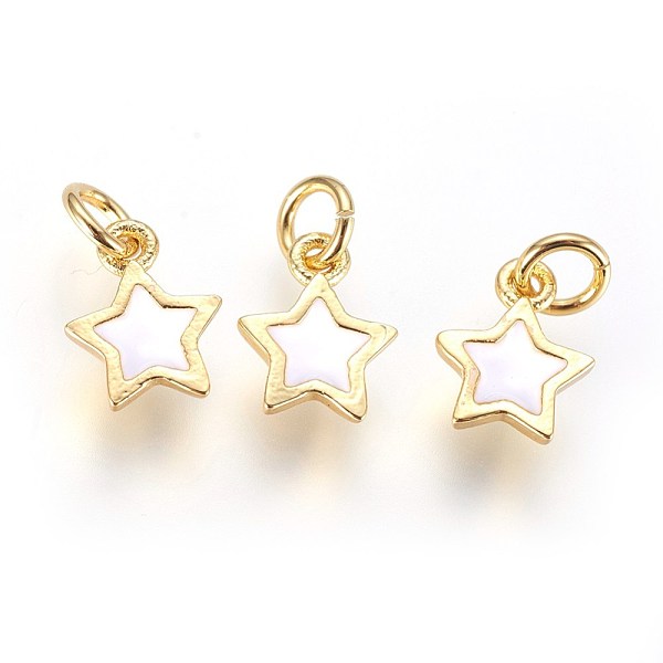 Emaille Messing Anhänger - charms