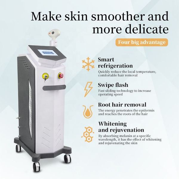 2023 808nm diode laser face body hair removal machine skin rejuvenation fast hair removal