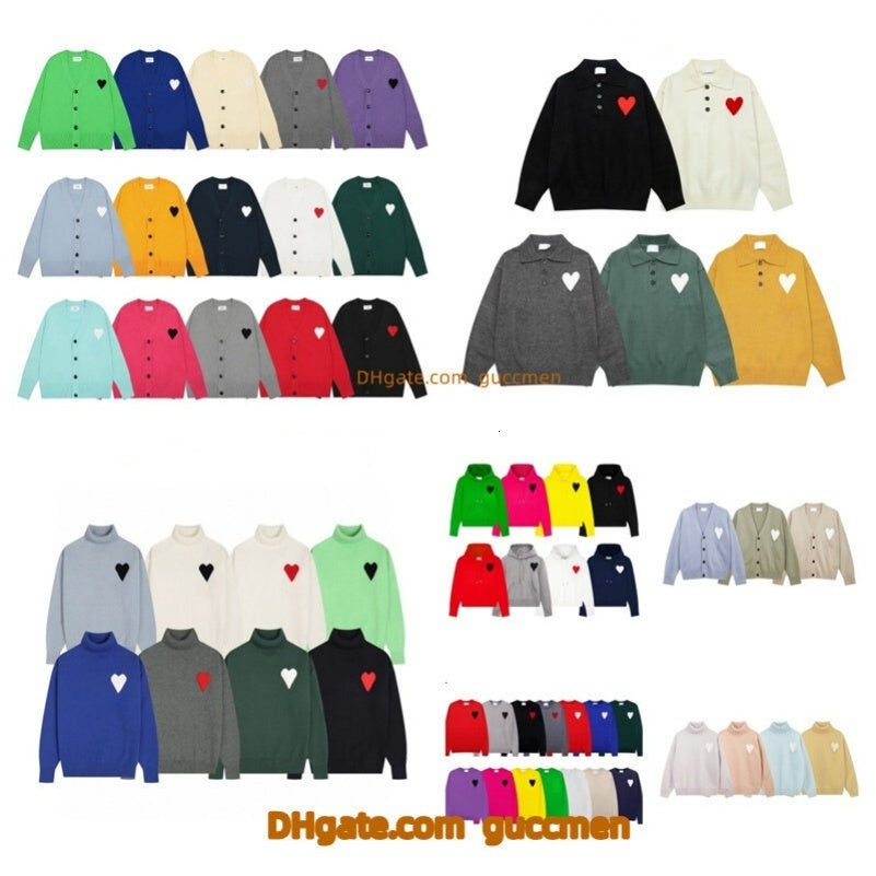 Pull knit sweater designer knitted Sweater men cardigan wool vest sweaters jersey women hoodies breasted High collar pullover tops winter sweatshirt