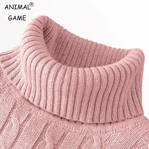 Autumn Mens Long Sleeve Knitted Sweaters Mens Slim Fit Turtleneck Sweater Casual Pullover Sweater Lightweight Ribbed Sweater 250115