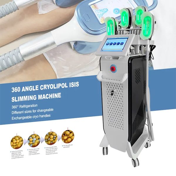 Newest 360 Cryolipolysis Slimming Machine 8 Handles Vacuum Cavitation System Fat Freezing Loss Weight Fat Reduction Equipment