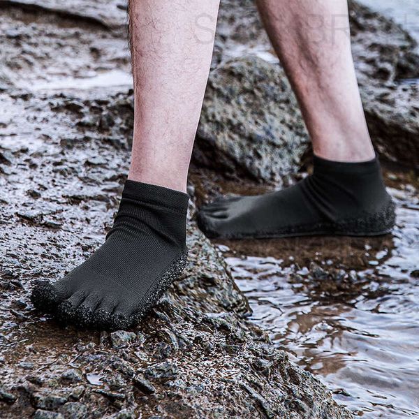 Caixa de tesouro tênis de tênis ultralight praia de natação descalça o rio Lago Wading Sapato de Água Fiess Running Yoga Shoes Five Toebs