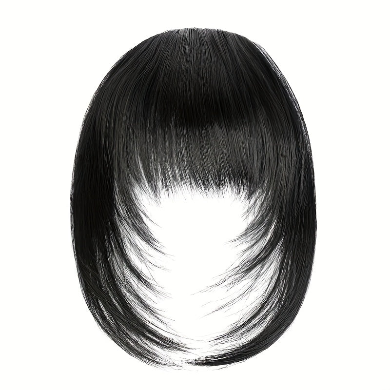 TEMU Women's Instant Bangs & Side- Fringe Hair Clip-in Extensions - Straight Short Layered Wig-like Hairpiece With Bangs & Curtain Layers,