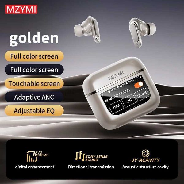 MZYMI V8 Pro Bluetooth5.3 Earphones TWS Wireless Earbuds ANC Sport Headsets Waterproof In Ear Headphones With Mic For PhoneM240711