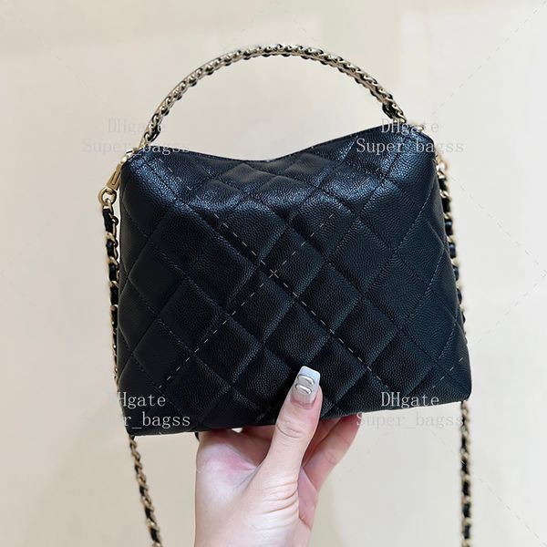 Designer Chain Handbag Mirror Quality Clutch With Chain Calfskin Shoulder Bag 19CM Genuine Leather Crossbody Bag Designer Hobo Bags With Box