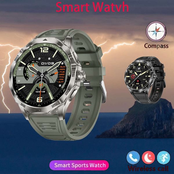 DA03 Grade Militar Smart Watch Men 710mAh Battery Bluetooth Call Health Monitoring 100+Esportes e Fiess Tracke