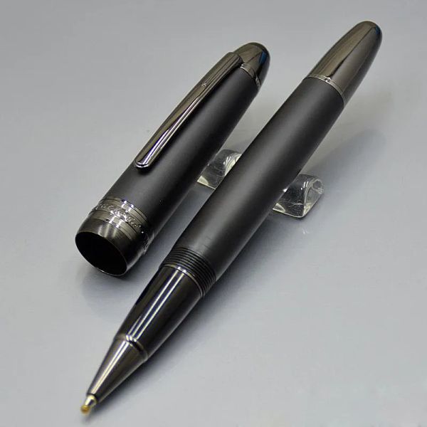 wholesale Famous Roller ball pen matte black Gift Pen White Classique office writing pens with series number