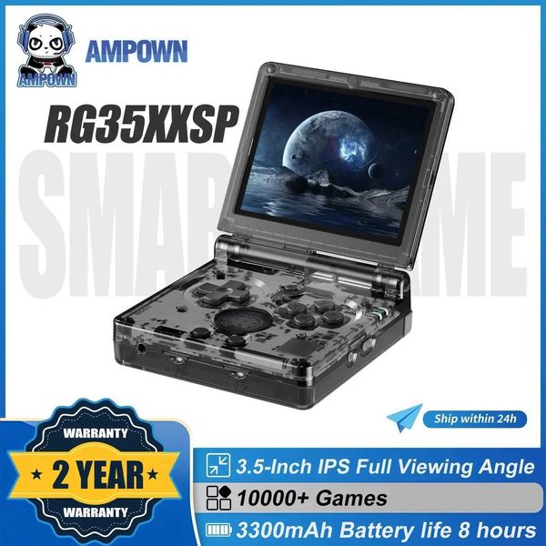 Portable Game Players AMPOWN Anbernic RG35XXSP handheld game player 35inch I Linux operating system portable video game console portable fol