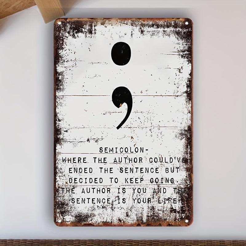 TEMU Vintage ' , The Is ' Metal Tin Sign - Garage & Outdoor Wall Decor, 12"x8" Retro Poster Gift