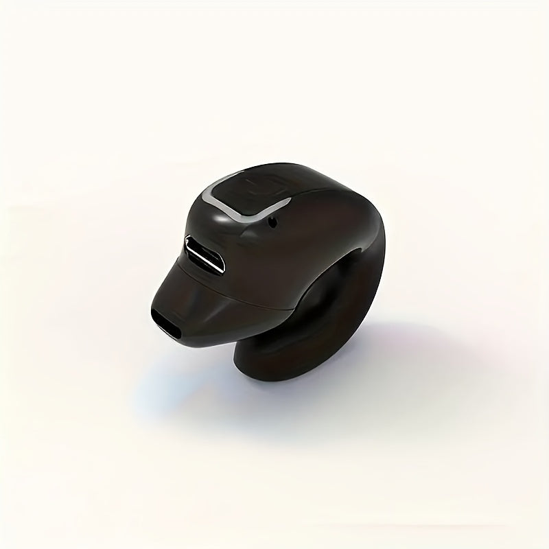 TEMU Clip-on Wireless Earbuds With Noise Cancellation, Phone Control, Rechargeable Lithium Polymer Battery, Comfortable For Sports, Camping, And