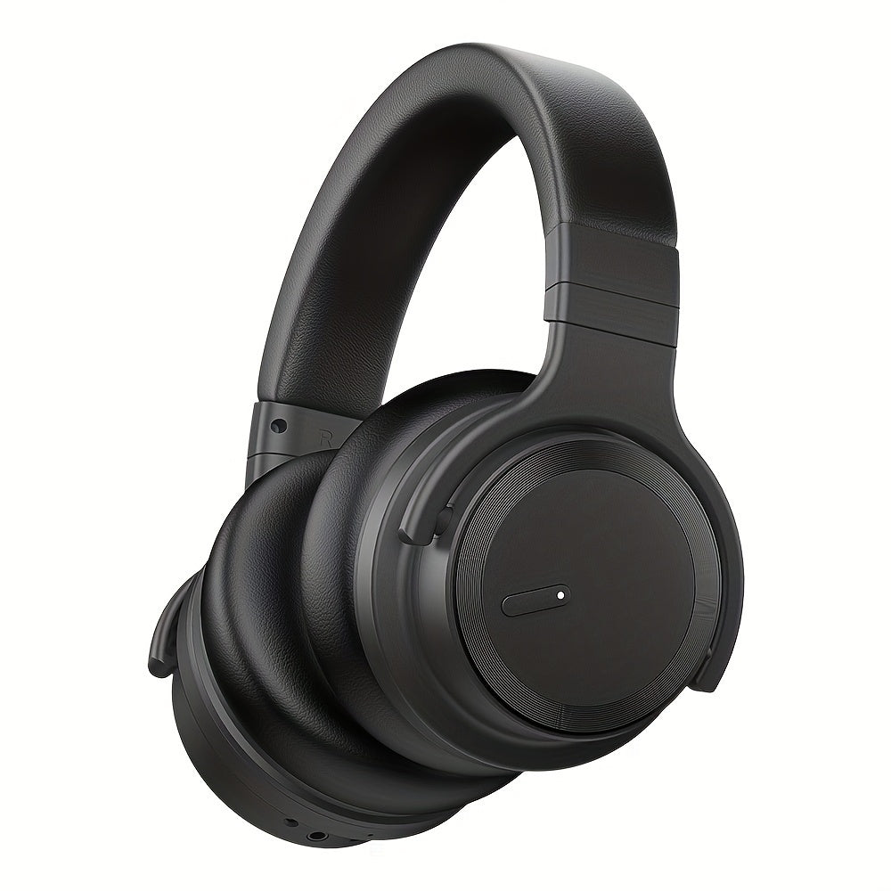 TEMU Active Noise Cancelling Headphones Wireless Headphones With Rich Bass, Clear Calls, 30 Hours Playtime, Fit, Black