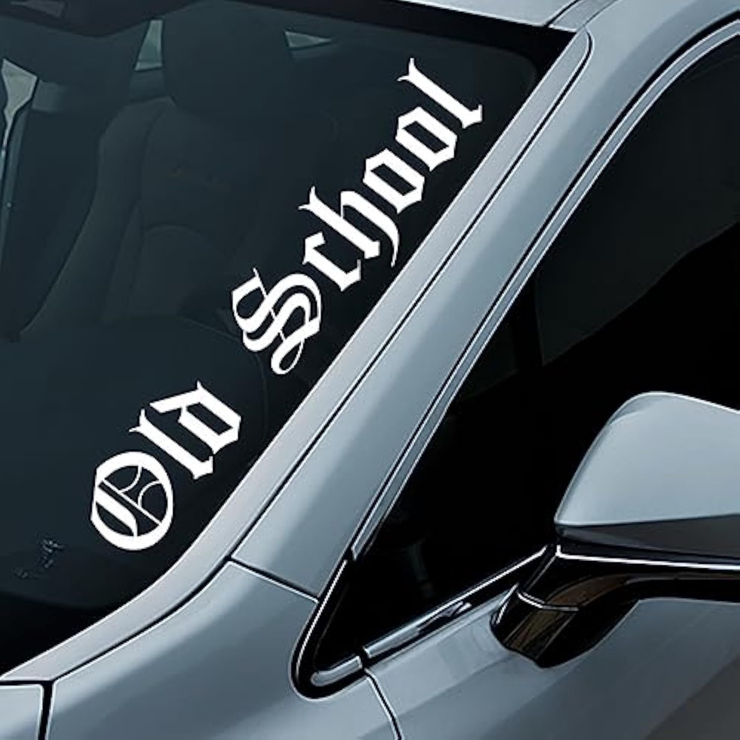 TEMU Old School Car Decal Sticker - Glossy Vinyl Retro 80s-90s-70s-60s-50s License Plate Frame & Window Bumper Sticker For Cars, Trucks,, Metal -