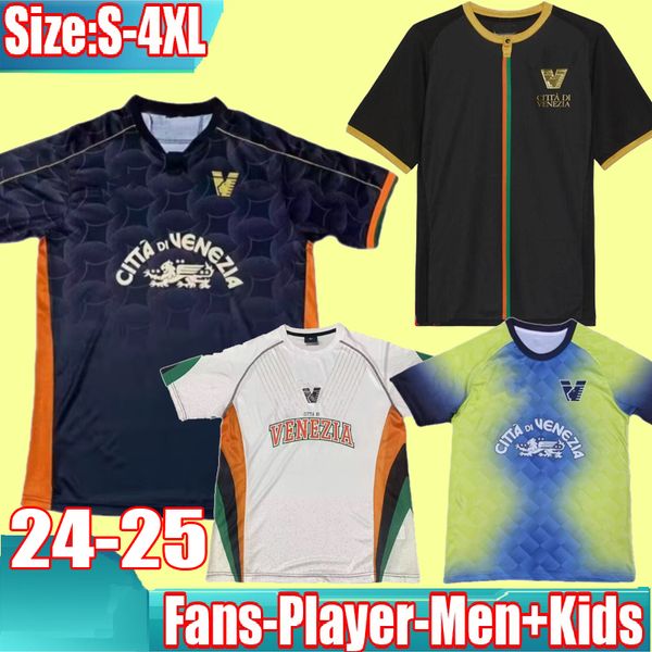 3XL 4XL 24 25 Venezia FC Soccer Jerseys pre match home Black Away White Third 4th Red ARAMU FORTE Venice 2024 2025 BUSIO Football Shirts 3rd
