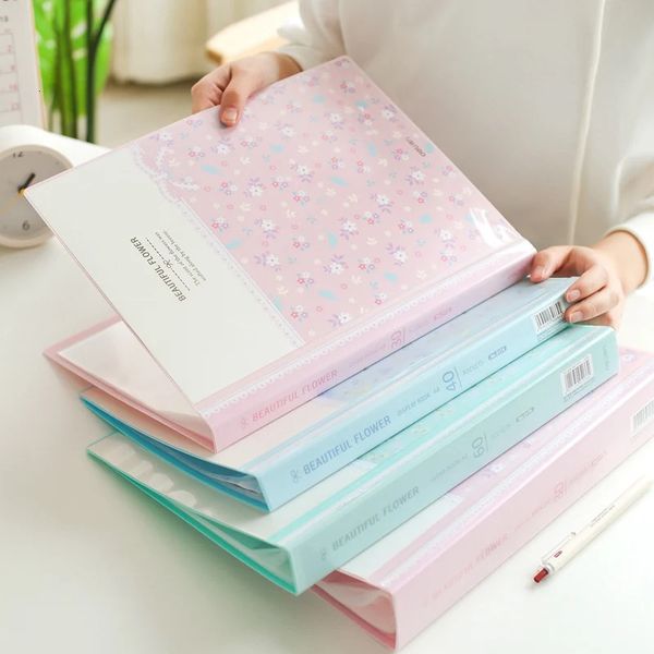 Filing Supplies 80 Pages Waterproof Multilayer Insert A4 File Folder Bag Document Organizer Bag Paper Storage Case Music Score Clip Pamphlet