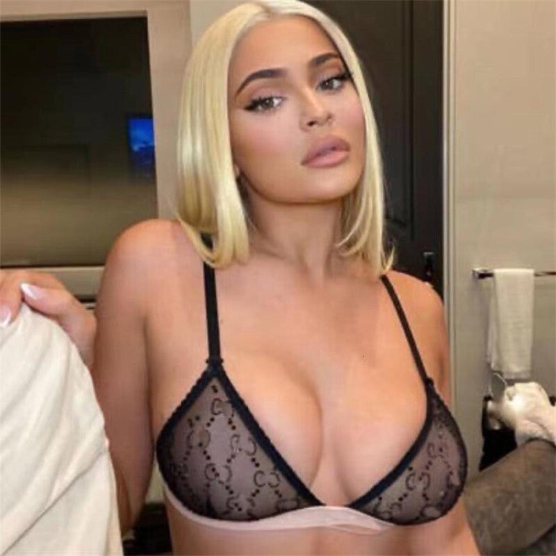 classic crystal women lingeries fashion letter designer lady bra sets 3 colors guccilies personality charm female underwear