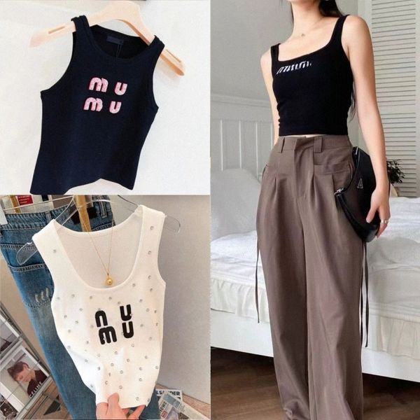 womens tanks top designer tank women tops designer luxury vest sleeveless camis pure cotton fashionable knitted camisole tees very good