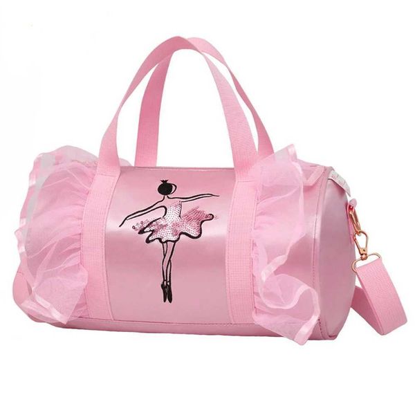 2022 New Ballet Dance Bag Girls Sports Dance Childpack Backpack Baby Balde Bag Shoes Sapatos Vestidos de vestidos Y241207