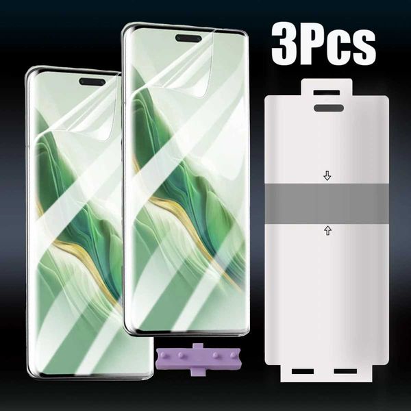 Cell Phone Screen Protectors 3Pcs Front Hydrogel Protective Film For Honor Magic 6 Pro Magic6 lite TPU Full Cover Screen Protector Gel Film