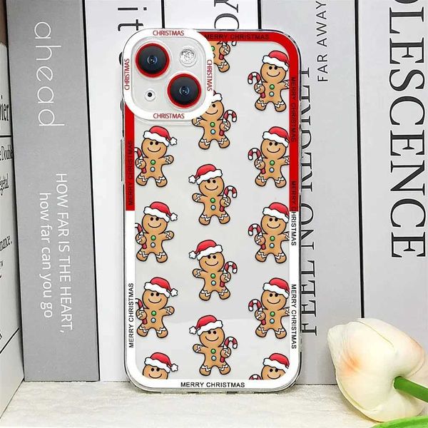 New Arrival Cute Christmas phone case suitable for iPhone 14 7 8 Plus suitable for iPhone 16 15 12 13 11 Pro XS MAX X SE2 package New Year g