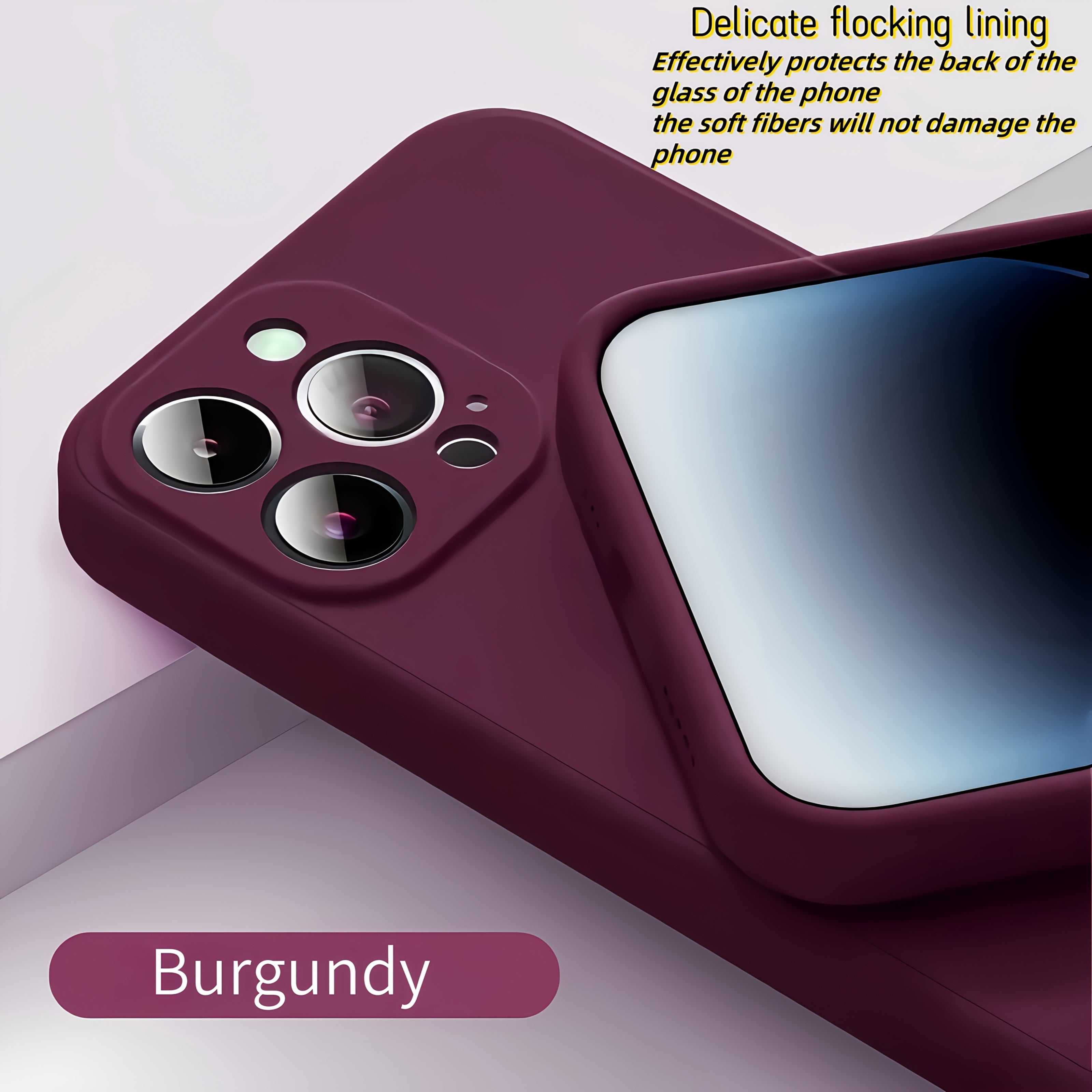 TEMU 0 Soft Protective Case For Iphone Models 16, 15, 14, 13, 12, And 11 Pro, Including A Screen Protector, Improved Camera Lens Protection, And A