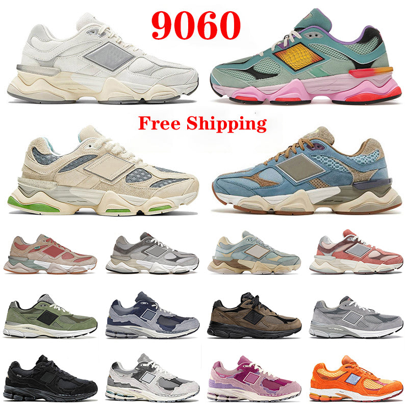 Free Shipping Shoes New 9060 Sports Shoes Designer Balance Men Women Casual Sneakers Running Shoes Suede Pink Phantom Retro Black White On Sea Salt