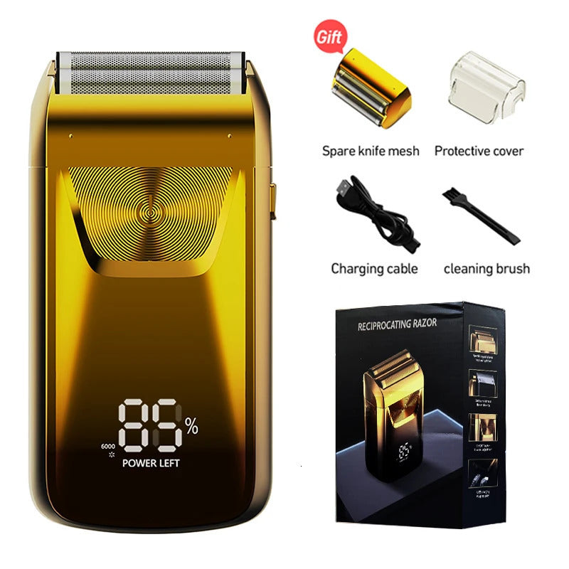Electric Razor Electric Shaver Rechargeable Shaving Machine For Men Shaver Beard Razor Wet-Dry Use Beard Trimmer 240621