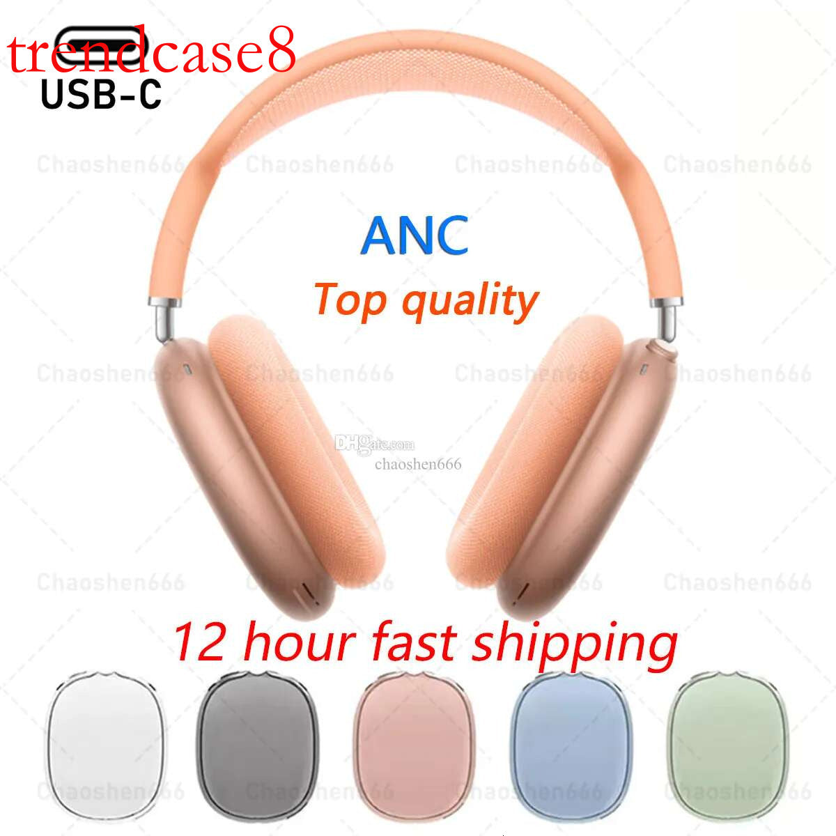 For Pro Max 2 Gen TYPE-C headphones earbuds Wireless earphones Computer Gaming Headset Metal Bluetooth Headphones Active Noise Cancelg