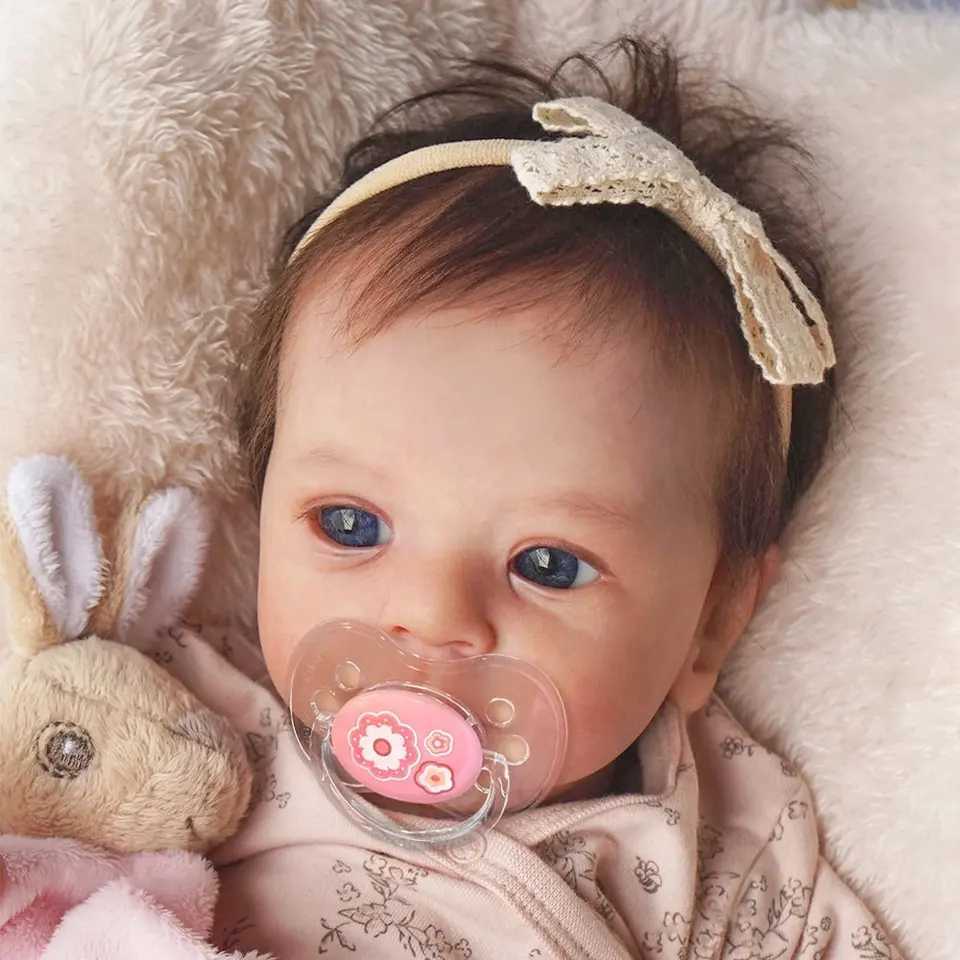 MRB 17-18Inch Finished Reborn Dolls Felicia Silicone Vinyl Or Cloth Doll Lifelike Adorable Newborn Girl Best Christmas Gift X250210