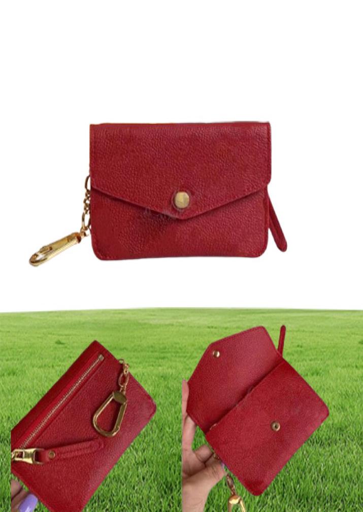 Top Quality Key Pouch Wallets Empreinte Leather Card Holders 4 Colors Red Pink Black Deep Blue Fashion classic Women Coin Purse Sm2725744