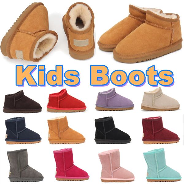 Designers Tazz Tasman Children Toddler Baby Boots Kids Boys Girls Slippers Women Winter Children&#039;s Plush Warm Shoes Australia Suede Sno